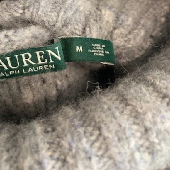 LAUREN BY RALPH LAUREN WOOL TURTLENECK SWEATER - Picture 2 of 2